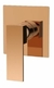 ACABAMENTO REGISTRO LUXO MONOCOMANDO QUADRADO METAL ROSE GOLD