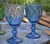 COPAS TURIN azules kit x 6 - TRES HOME DECO