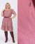 VESTIDO EM MALHA PREMIUM COM BABADO NA BARRA ROSÊ - loja online