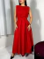 VESTIDO MAX MIDI ALFAIATARIA VERMELHO - loja online