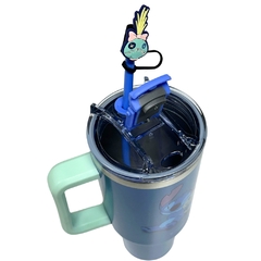 Copo Térmico Canecão Tumbler Inox 1,15L Canudo STITCH VOODOO - Arrivata