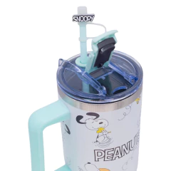 Copo Térmico Canecão Tumbler Inox 1,15L Canudo SNOOPY - ZC na internet