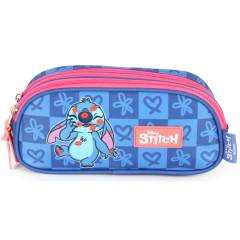 Estojo Triplo STITCH DISNEY Luxcel ET47744SC Azul - Arrivata