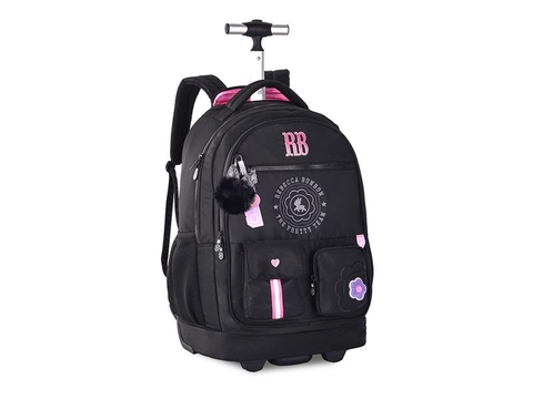 Mochila de Rodinhas Oficial REBECCA BONBON Nylon RB24544