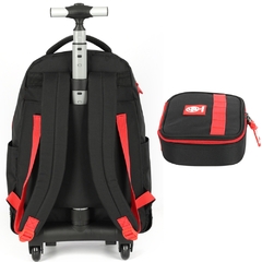 KIT Mochila Rodinhas OFICIAL ENALDINHO Luxcel MC47512 Preto - Arrivata