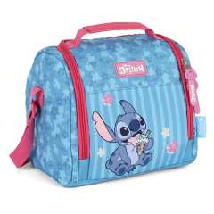 Lancheira Térmica STITCH DISNEY Luxcel LA50103SC Azul Pink