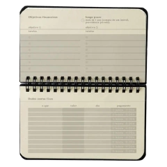 Imagem do Agenda Planner Wire-o 2025 Pólen Semanal Office AROMAS AZUL