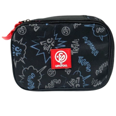 Estojo Box 100 Pens Juvenil ENALDINHO Preto - Luxcel ET47524