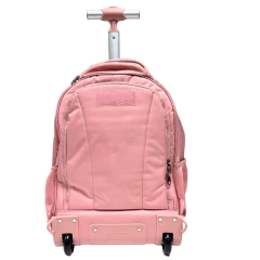Imagem do Kit Mochila de Rodinhas Oficial Rebecca Bonbon RB24586 Rosa