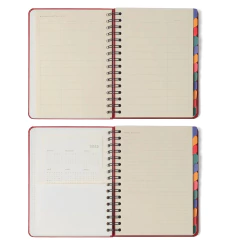 Planner Permanente Wire-o Semanal Notas A5 Pólen Aromas Azul na internet