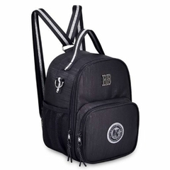 Kit Mochila de Costas Crinkle Brilho Preto REBECCA BONBON