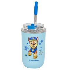 Copo Inox c/ Canudo e Tampa 300ML PATRULHA CANINA CHASE - ZC - comprar online