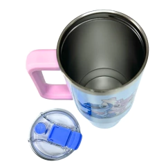 Copo Térmico Canecão Tumbler Inox 1,15L Canudo STITCH ANGEL - loja online