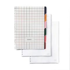 Caderno Organizador Cícero Duo PÓLEN 17x24 Tropicália Preto - comprar online
