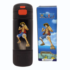 Garrafa Térmica Canudo Alça ONE PIECE 450ML Zona Criativa