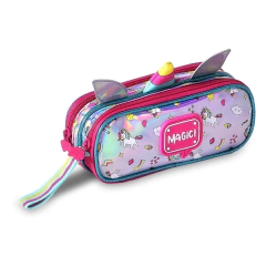 Imagem do Kit Mochila de Rodinhas Holográfica HAPPY UNICÓRNIO CLIO