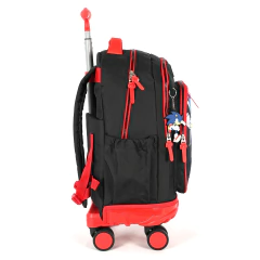 Kit Mochila Rodinhas SONIC HEDGEHOG Preto - Luxcel MC49832SO - Arrivata
