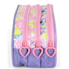 Estojo Triplo STITCH DISNEY - Luxcel EI41544SC Rosa - Arrivata