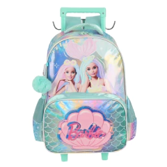 Mochila de Rodinhas Oficial Holográfica BARBIE SEREIA Luxcel - comprar online