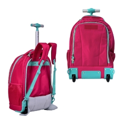 Kit Mochila de Rodinhas Oficial REBECCA BONBON RB24023 Rosa - comprar online