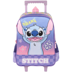 Kit Mochila de Rodinhas STITCH DISNEY Luxcel IC41542SC Rosa - comprar online
