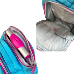 Kit Mochila de Rodinhas Oficial REBECCA BONBON RB24023 Azul - Arrivata
