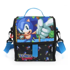 Imagem do Kit Mochila Rodinhas SONIC HEDGEHOG Preto - Luxcel MC47015SO