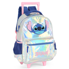 Kit Mochila Rodinhas Holográfica STITCH DISNEY Luxcel - loja online