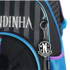 Kit Mochila Rodinhas WANDINHA ADDAMS Preto - Luxcel na internet