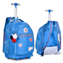 Kit Mochila de Rodinhas Oficial REBECCA BONBON RB24008 Azul - comprar online