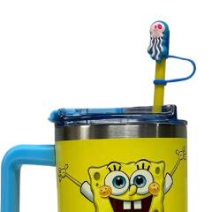 Canecão Tumbler Térmico em Inox 1,15L com Canudo BOB ESPONJA na internet