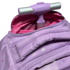 Kit Mochila de Rodinhas Oficial Rebecca Bonbon RB24586 Lilás - Arrivata