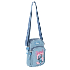 Bolsa Transversal Jeans STITCH DISNEY - Luxcel - Arrivata