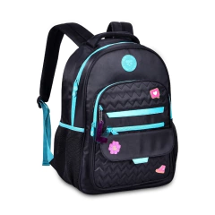 Kit Mochila Costas em Nylon OFICIAL LULUCA LU24089 Preto - comprar online