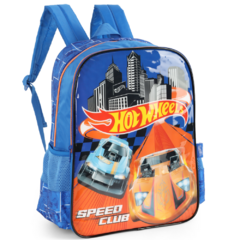 Kit Mochila de Costas e Estojo HOT WHEELS Luxcel Azul na internet
