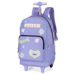Kit Mochila de Rodinhas STITCH DISNEY Luxcel MC47736SC Lilás - comprar online