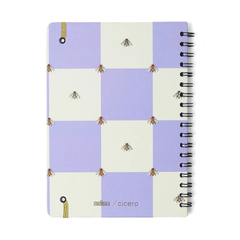 Caderno Universitário 10 mat MELISSA CASA DAS ABELHAS LILAS na internet