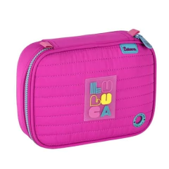 Kit Mochila Rodinhas em Nylon OFICIAL LULUCA LU24599 Rosa - comprar online