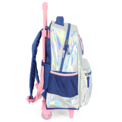 Mochila Rodinhas Holográfica STITCH DISNEY Luxcel IC41682SC - loja online