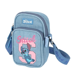 Bolsa Transversal Jeans STITCH DISNEY - Luxcel