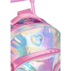 Imagem do Kit Mochila Rodinhas Oficial Holográfica BARBIE FADA Luxcel