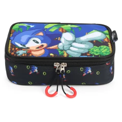 Estojo Box 100 Pens SONIC HEDGEHOG Preto - Luxcel ET47017SO na internet