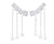 Brinco earcuff franja com estrelas shine - PRATA925