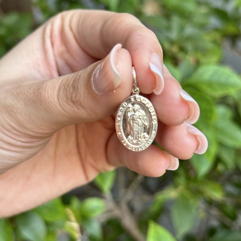 PINGENTE MEDALHA SANTO EXPEDITO - PRATA925
