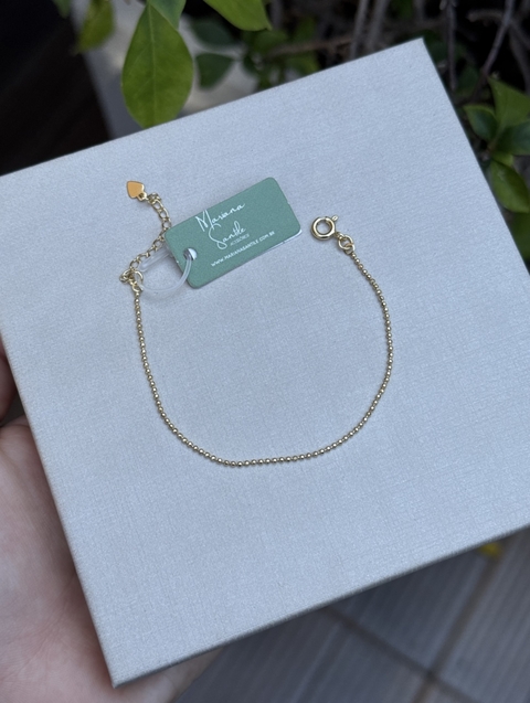 PULSEIRA MINI BOLINHAS MINIMALISTA INFATIL - SEMIJOIA