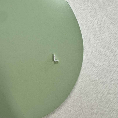 PINGENTE LETRA L CRAVEJADA - PRATA925