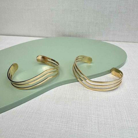 BRACELETE 3 Aros LISOS - SEMIJOIA