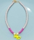 Collar fimo Teddy Bear - Coral y Turquesa accesorios