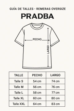 Remera Oversize Calavera Negro - pradba