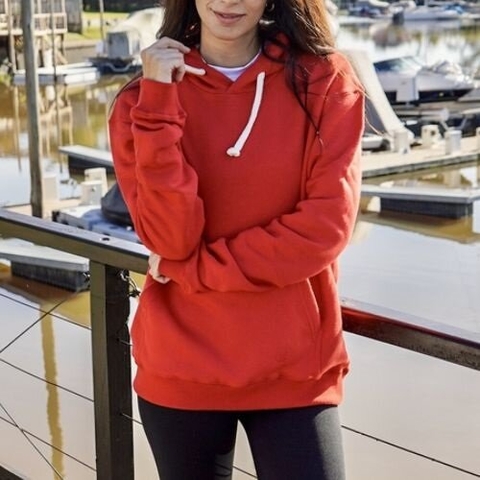 BUZO FOLAU CANGURO FRISA ADULTO ROJO